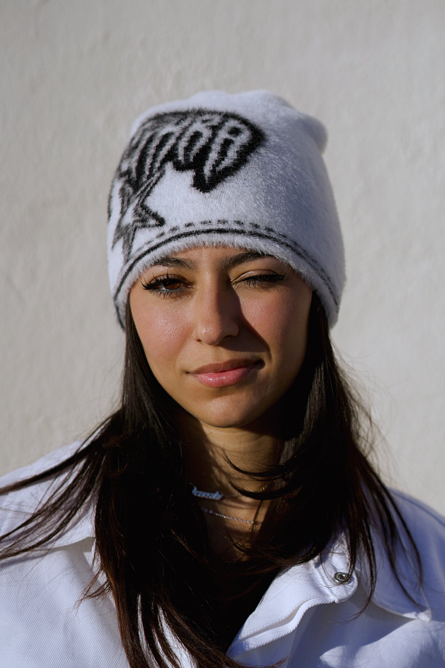 stellar VOL.2 "White Like Snow" fur beanie